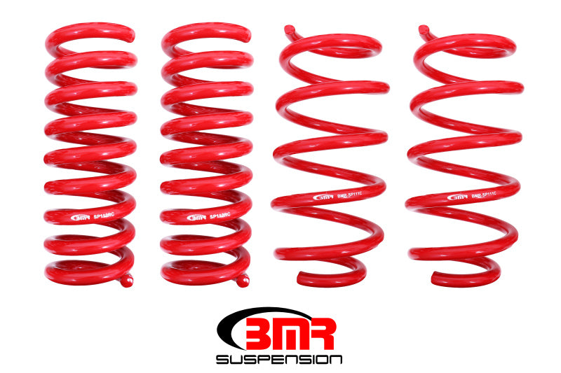 BMR 08-19 Dodge Challenger Lowering Springs 1.25in Drop - Set of 4 - Red - DTX Performance