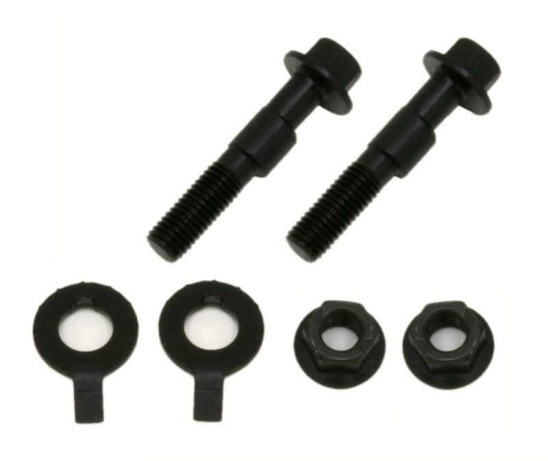 BMR 05-14 S197 Mustang Front Camber Bolts (2 Degree Offset) - Black - DTX Performance