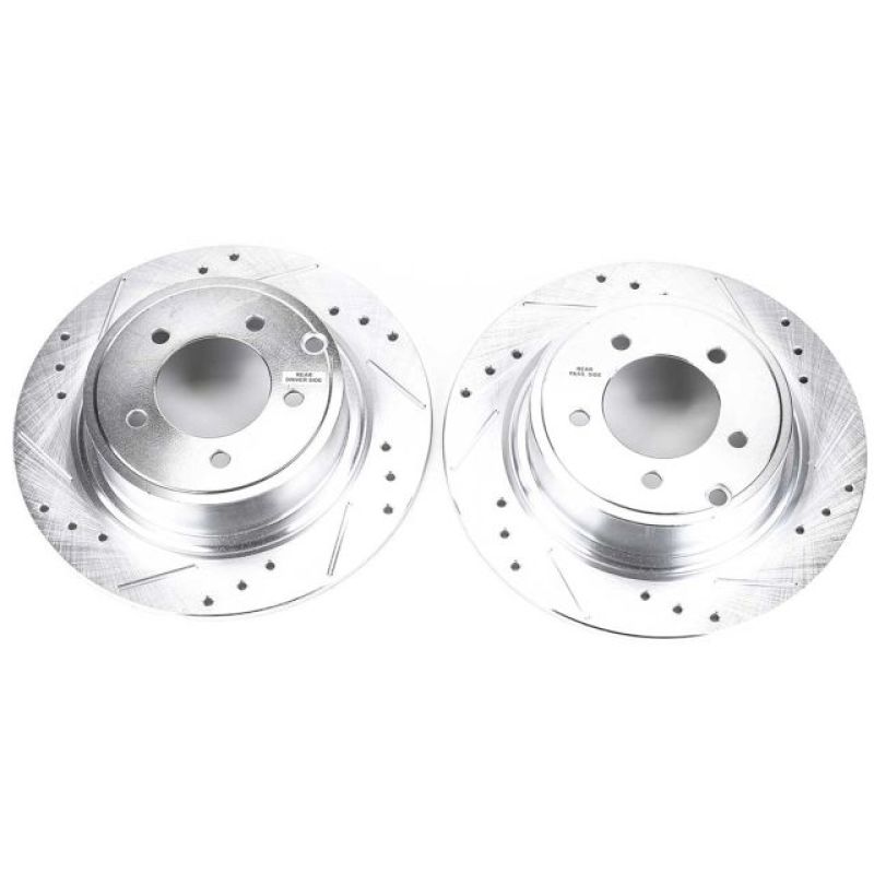 Power Stop 11-14 Chrysler 200 Rear Evolution Drilled & Slotted Rotors - Pair - DTX Performance