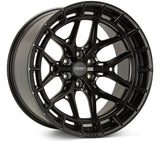 Vossen HFX-1 17x9 / 6x139.7 / ET0 / Deep / 106.1 CB - Satin Black Wheel