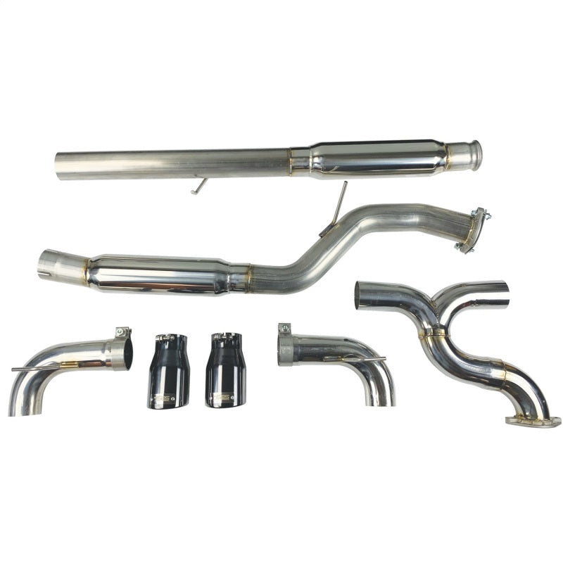 Injen 16-18 Ford Focus RS 3in Cat-Back Stainless Steel Exhaust w/ 4in Black Chrome Tips - DTX Performance