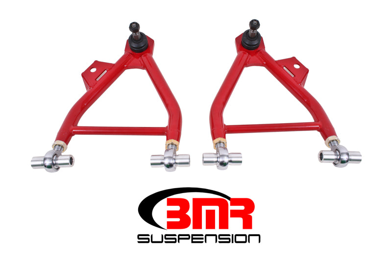 BMR 94-04 Mustang Lower A-Arms (Coilover Only) w/ Adj. Rod End and Tall Ball Joint - Red - DTX Performance