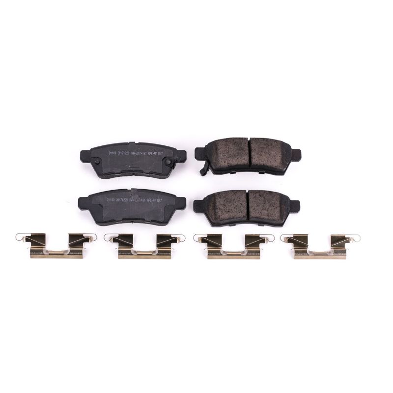 Power Stop 05-19 Nissan Frontier Rear Z17 Evolution Ceramic Brake Pads w/Hardware - DTX Performance