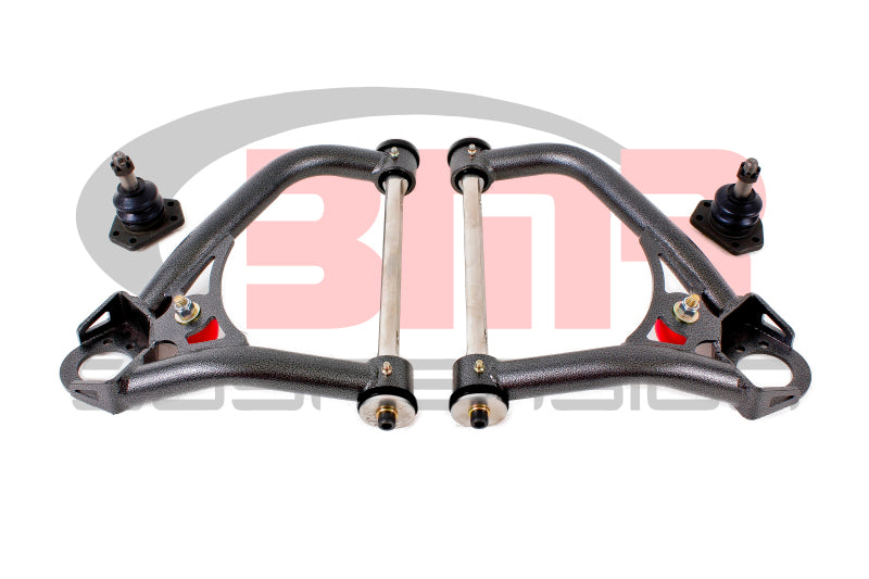 BMR 67-69 1st Gen F-Body Pro-Touring Upper A-Arms w/ Tall Ball Joint (Delrin) - Black Hammertone - DTX Performance