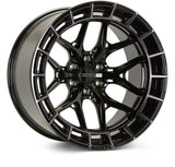 Vossen HFX-1 24x12 / 8x170 / ET-44 / Ultra Deep / 125.1 CB - Tinted Gloss Black Wheel