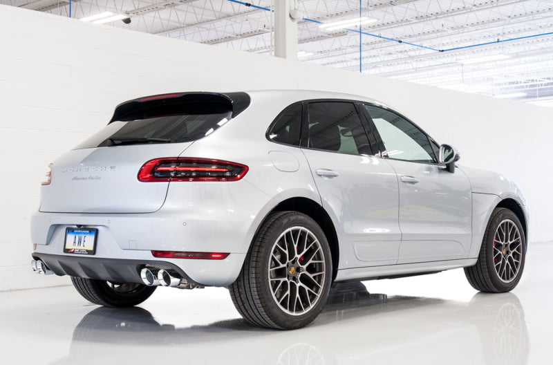 AWE Tuning Porsche Macan Touring Edition Exhaust System - Chrome Silver 102mm Tips - DTX Performance