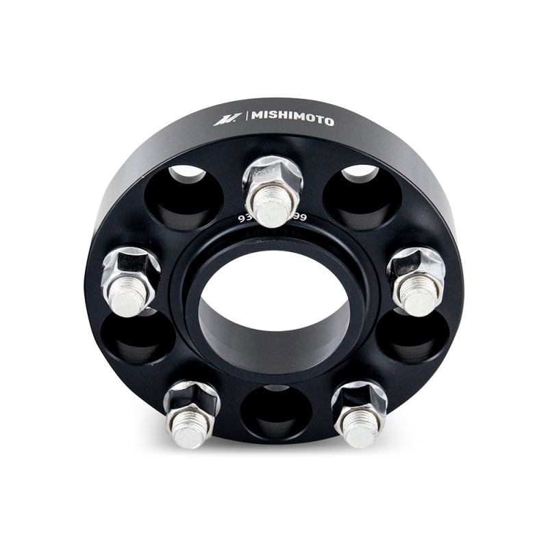 Mishimoto Mishimoto Wheel Spacers 5x114.3 64.1 CB M14x1.5 25mm BK - DTX Performance