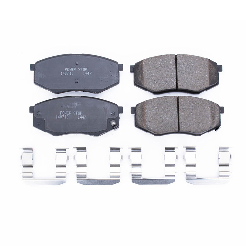 Power Stop 10-11 Hyundai Tucson Front Z17 Evolution Ceramic Brake Pads w/Hardware - DTX Performance