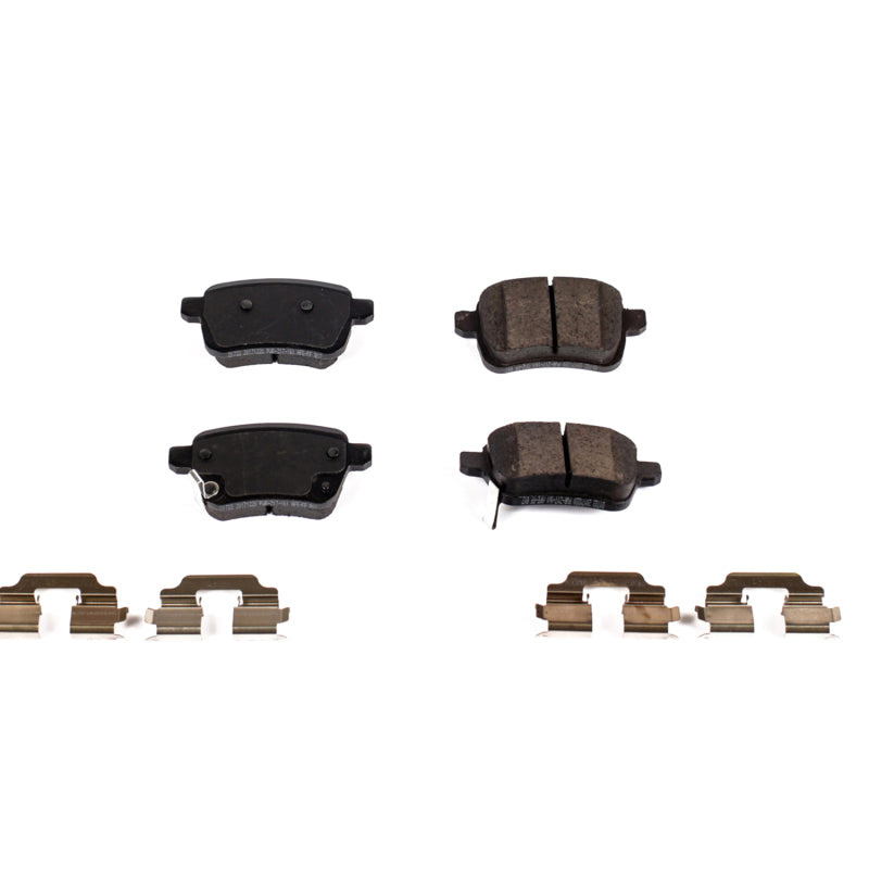 Power Stop 14-19 Fiat 500L Rear Z17 Evolution Ceramic Brake Pads w/Hardware - DTX Performance