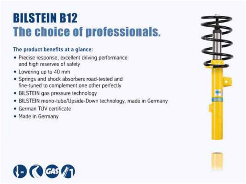 Bilstein B12 2010 Audi S5 Cabriolet Front and Rear Suspension Kit - DTX Performance