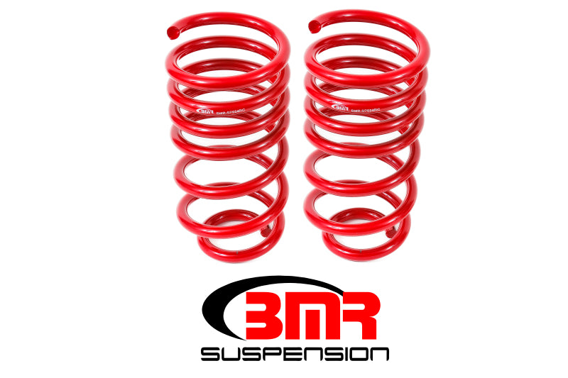 BMR 10-15 5th Gen Camaro V8 Rear Lowering Springs - Red - DTX Performance