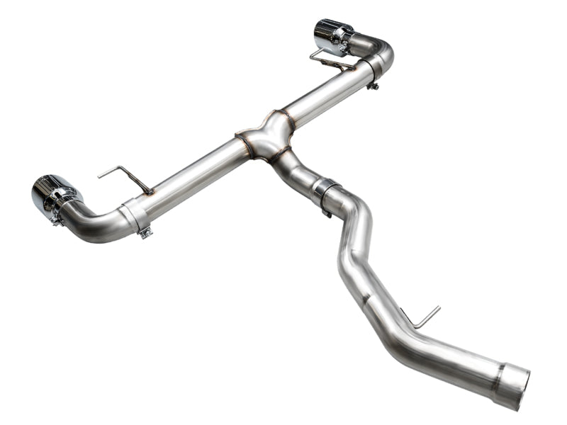 AWE 19-23 BMW 330i / 21-23 BMW 430i Base G2X Track Edition Axle Back Exhaust - Chrome Silver - DTX Performance