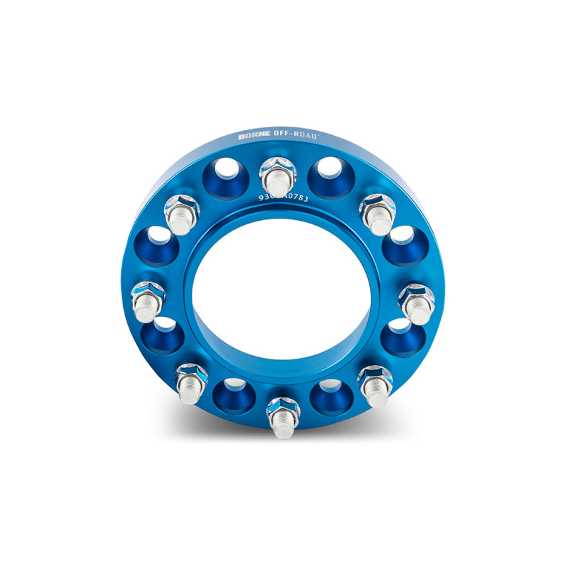 Mishimoto Borne Off-Road Wheel Spacers 8x180 124.1 45 M14 Blue - DTX Performance