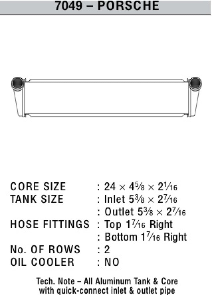 CSF 05-11 Porsche Boxster (987) / 05-11 Porsche 911 Carrera (997) Center Radiator - DTX Performance