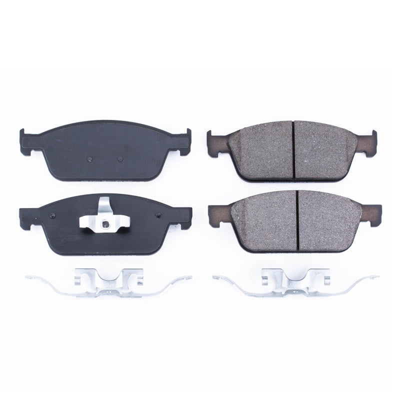 Power Stop 2013 Ford Focus Front Z17 Evolution Ceramic Brake Pads w/Hardware - DTX Performance