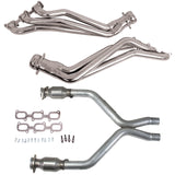 BBK 11-14 Ford Mustang V6 1-3/4 Long Tube Headers w/High Flow Catted X-Pipe (Silver Ceramic)