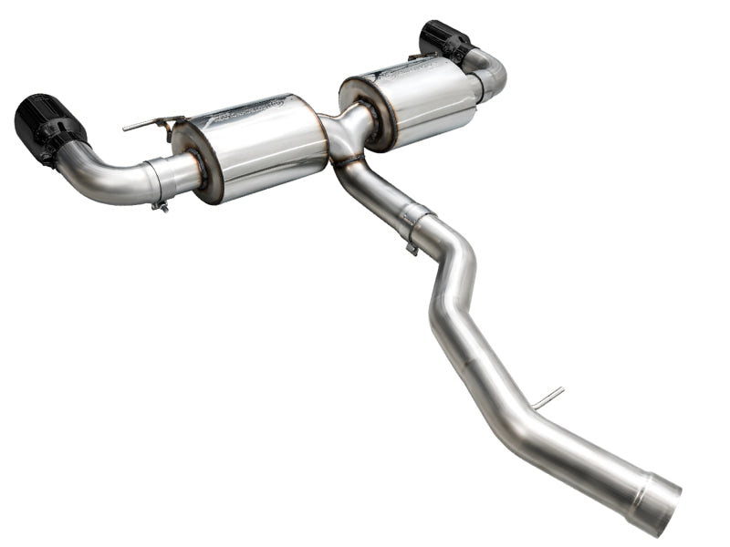 AWE 19-23 BMW 330i / 21-23 BMW 430i Base G2X Touring (Excl.Conv) Axle Back Exhaust - Diamond Black - DTX Performance