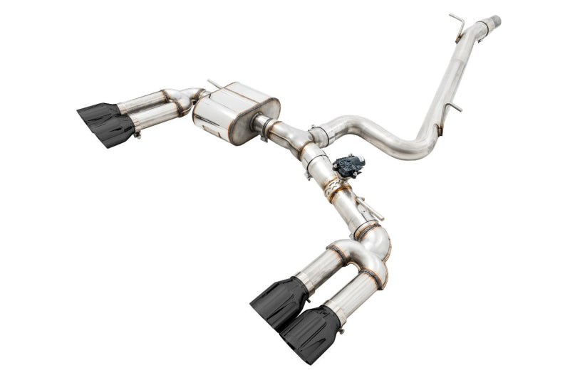 AWE Tuning Audi 8V S3 SwitchPath Exhaust w/Diamond Black Tips 102mm - DTX Performance