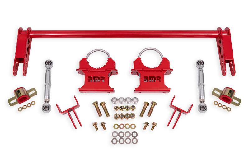 BMR 79-04 Ford Mustang 1.25in Rear Weld-on Anti-roll Bar Kit - Hollow - Red - DTX Performance