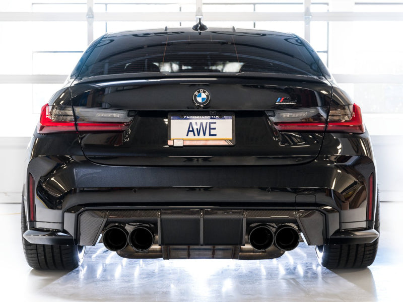 AWE SwitchPath Catback Exhaust for BMW G8X M3/M4 - Diamond Black Tips - DTX Performance