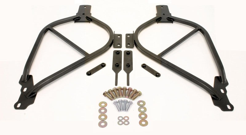 BMR 14-17 Chevy SS Bolt-On Subframe Connectors - Black Hammertone - DTX Performance