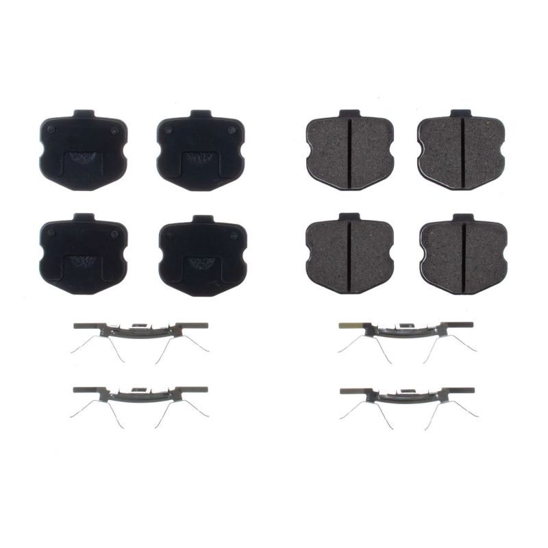 Power Stop 06-13 Chevrolet Corvette Rear Z17 Evolution Ceramic Brake Pads w/Hardware - DTX Performance