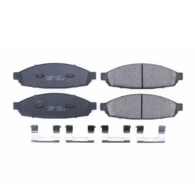 Power Stop 03-05 Lincoln Aviator Front Z17 Evolution Ceramic Brake Pads w/Hardware - DTX Performance