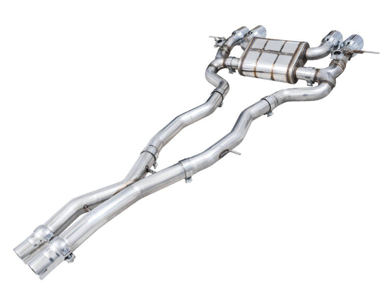 AWE SwitchPath Catback Exhaust for BMW G8X M3/M4 - Chrome Silver Tips - DTX Performance