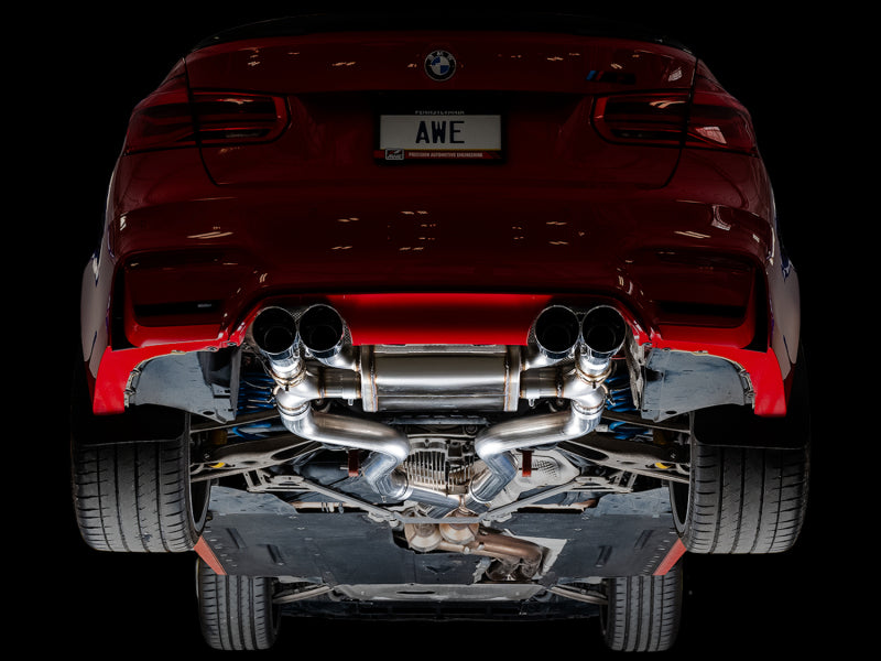 AWE Tuning BMW F8X M3/M4 SwitchPath Catback Exhaust - Diamond Black Tips - DTX Performance