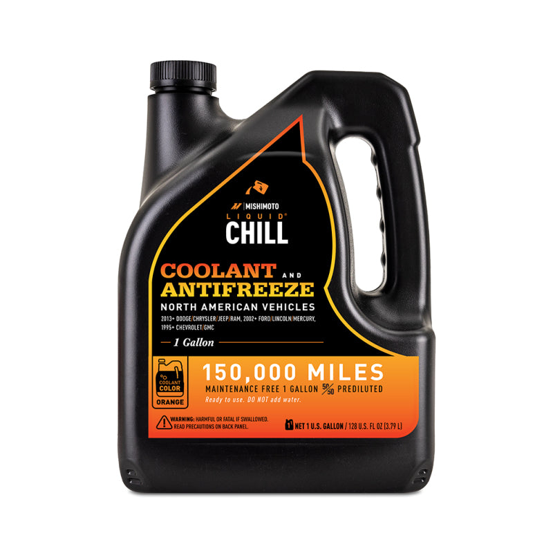 Mishimoto Liquid Chill EG Coolant, North American Vehicles, Orange - DTX Performance