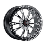 Weld S908 18X10 Belmont Drag Beadlock 5X120 ET45 BS7.25 Gloss Black MIL Dia 78.1