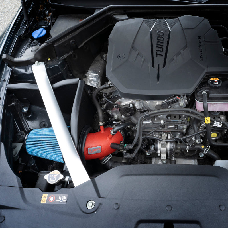 Injen 22-23 Kia Stinger 2.5L Turbo L4 Wrinkle Red Short Ram Tuned Intake System - DTX Performance