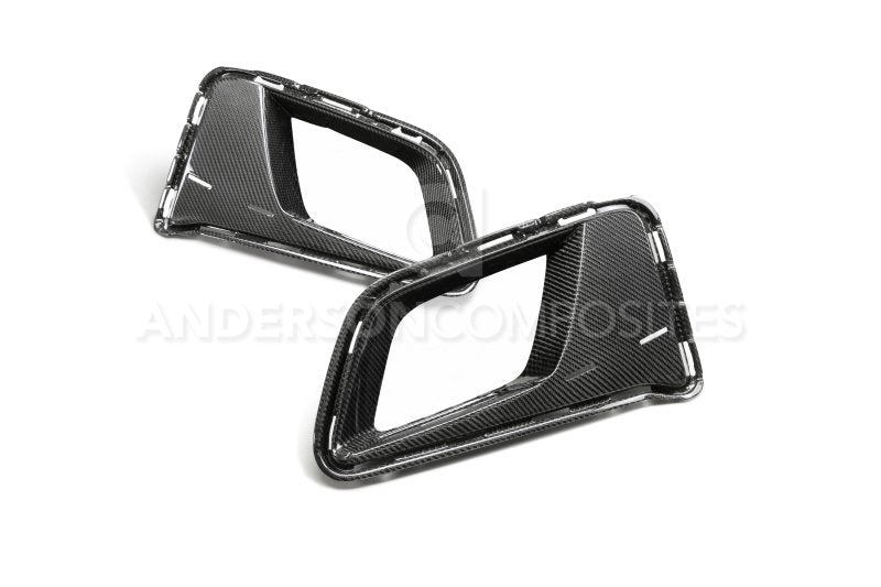 Anderson Composites 17-18 Chevrolet Camaro 1LE Carbon Fiber Type LE Air Duct Bezels - DTX Performance