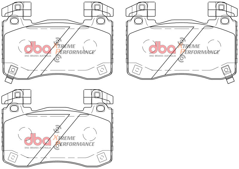 DBA 2018+ Kia Stinger V6 Twin Turbo XP Performance Front Brake Pads - DTX Performance