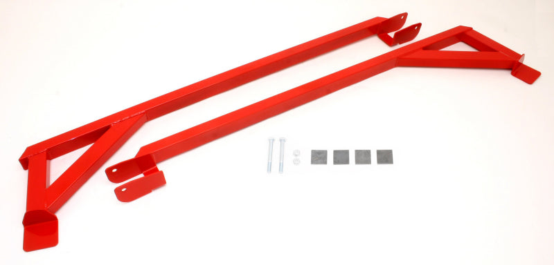 BMR 82-82 3rd Gen F-Body Weld-On Boxed Subframe Connectors (Inside Frame Exhaust) - Red - DTX Performance