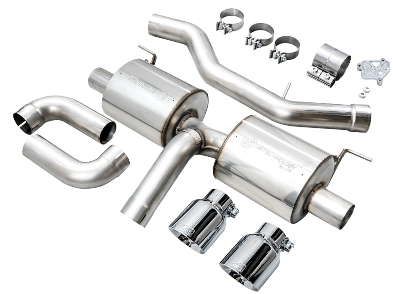 AWE 19-23 BMW 330i / 21-23 BMW 430i Base G2X Touring Axle Back Exhaust - Chrome Silver - DTX Performance