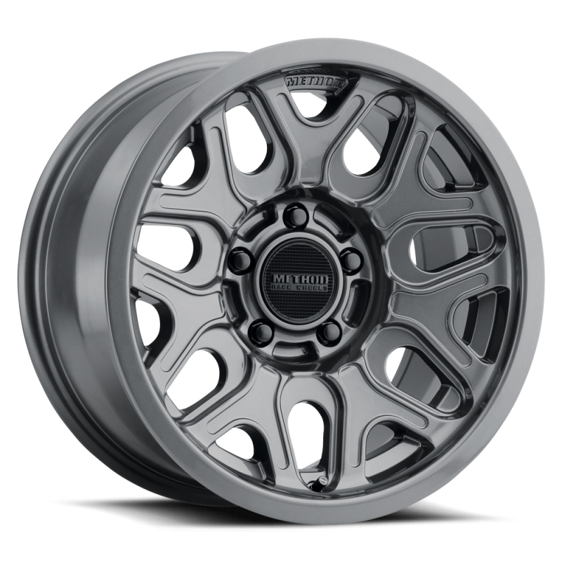 Method MR322 / 20x9 / 8x6.5 BP / 12ET / 5.44in BS / 130.81mm CB - Gloss Titanium Wheel - DTX Performance