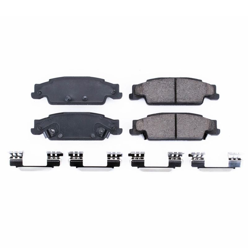 Power Stop 03-07 Cadillac CTS Rear Z17 Evolution Ceramic Brake Pads w/Hardware - DTX Performance