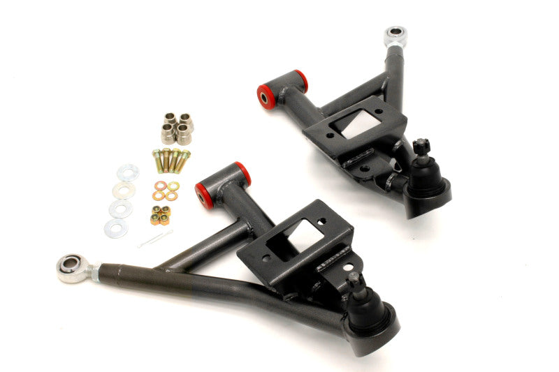 BMR 93-02 F-Body Adj. Lower A-Arms Poly/Rod End Combo - Black Hammertone - DTX Performance