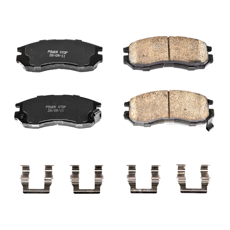 Power Stop 95-05 Chrysler Sebring Front Z17 Evolution Ceramic Brake Pads w/Hardware - DTX Performance