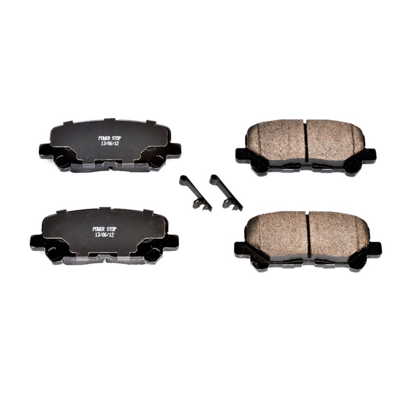 Power Stop 12-15 Honda Pilot Rear Z16 Evolution Ceramic Brake Pads - DTX Performance