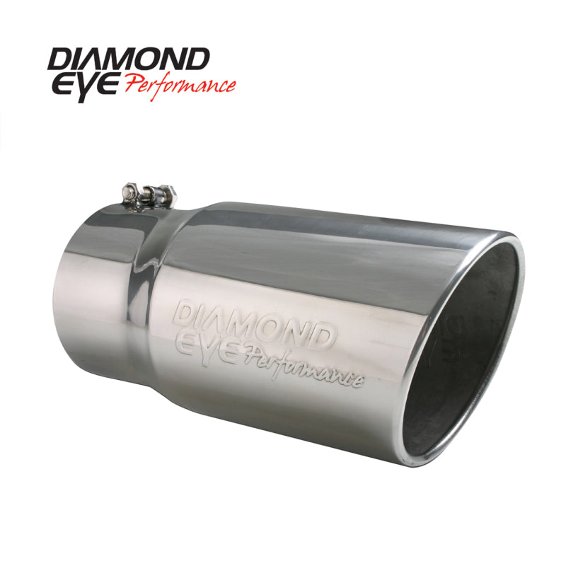 Diamond Eye TIP 4in-5inX12in BOLT-ON ROLLED ANGLE 15-DEGREE ANGLE CUT: EMBOSSED DIAMOND EYE - DTX Performance