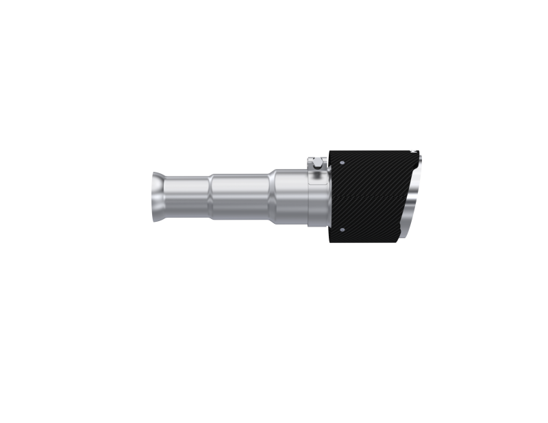 MBRP 19-24 Ram 1500 Classic 5.7L Hemi 5in OD Dual Wall Angle Cut T304 Carbon Fib Exhaust Tips - Pair - DTX Performance