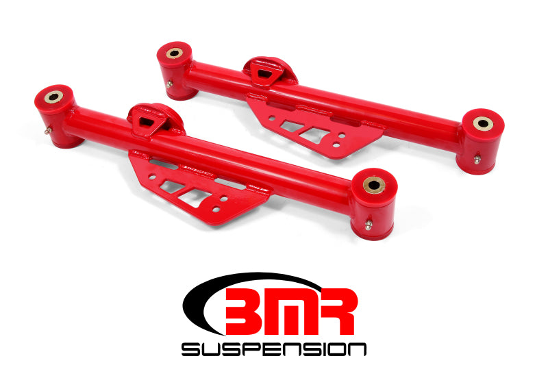 BMR 79-98 Fox Mustang Non-Adj. Lower Control Arms (Polyurethane) - Red - DTX Performance