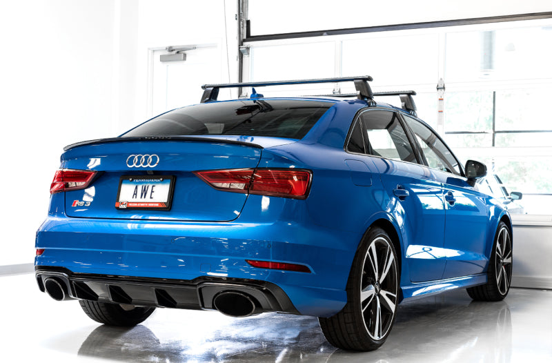 AWE Tuning 17-19 Audi RS3 8V SwitchPath Exhaust w/Diamond Black RS-Style Tips - DTX Performance