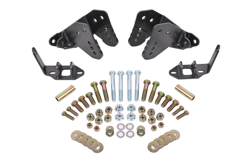 BMR 78-87 G-Body Rear Coilover Conversion Kit w/ Control Arm Bracket - Black Hammertone - DTX Performance