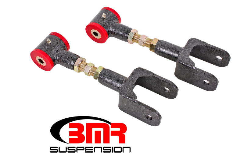 BMR 79-04 Fox Mustang Upper Control Arms On-Car Adj. (Polyurethane) - Black Hammertone - DTX Performance