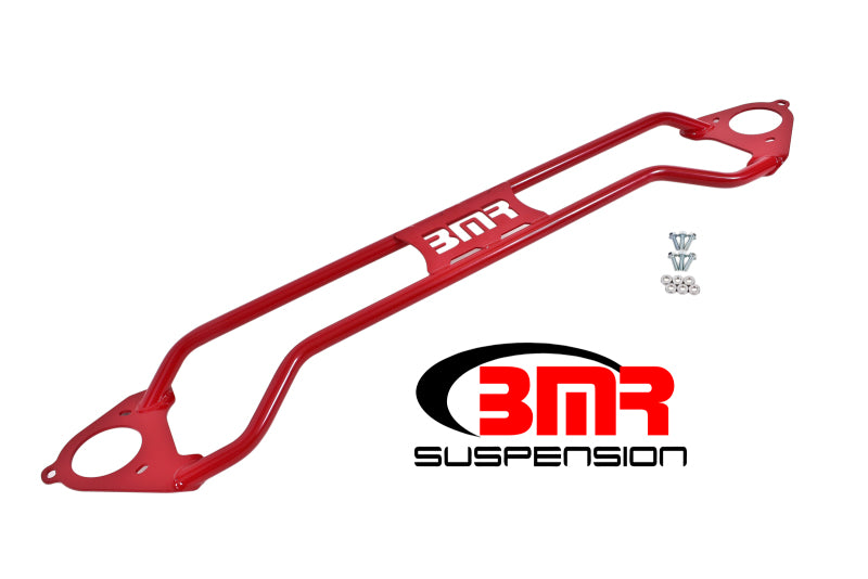 BMR 16-17 6th Gen Camaro Front Twin Tube Design Strut Tower Brace - Red - DTX Performance