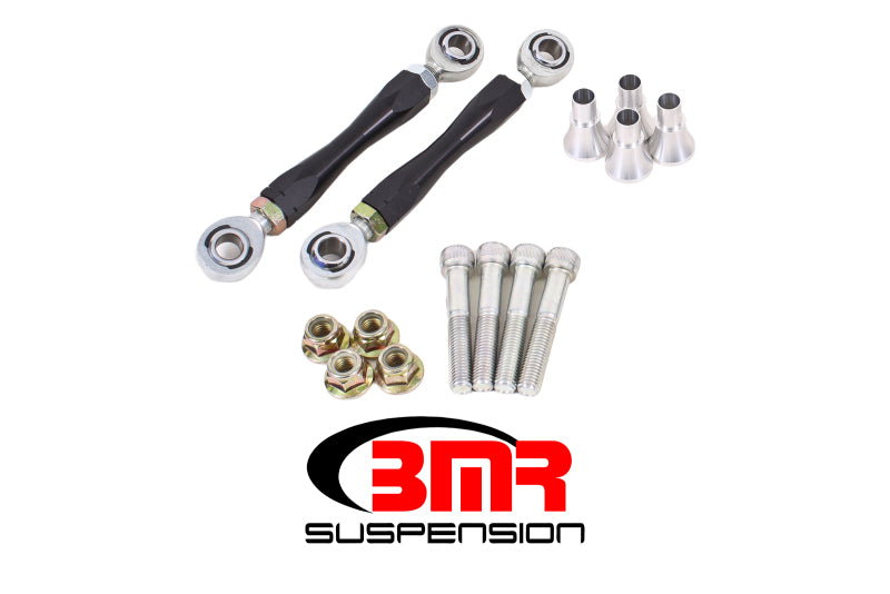 BMR 08-17 Challenger Front Sway Bar End Link Kit - Black - DTX Performance