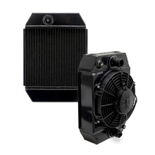 Load image into Gallery viewer, Mishimoto Universal Drag Race Performance Aluminum Radiator - Black - DTX Performance